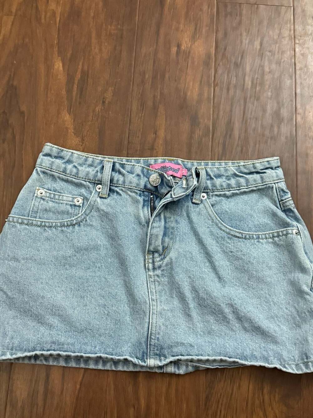 Edikted Denim Skirt Size XS Light Wash